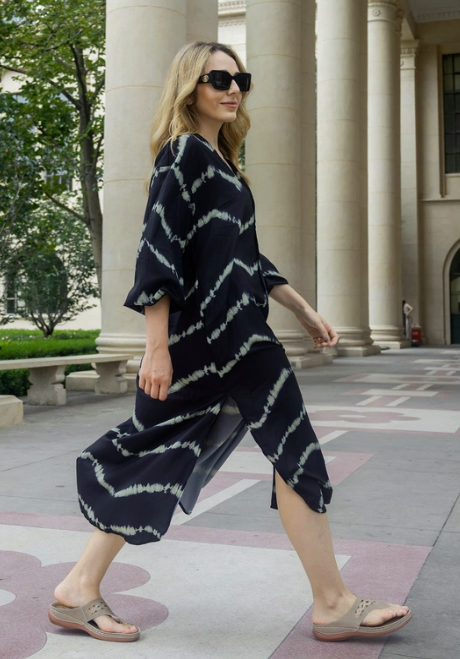 Julia | Boho Striped Maxi Dress