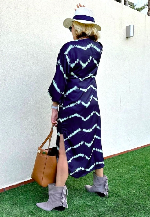 Julia | Boho Striped Maxi Dress