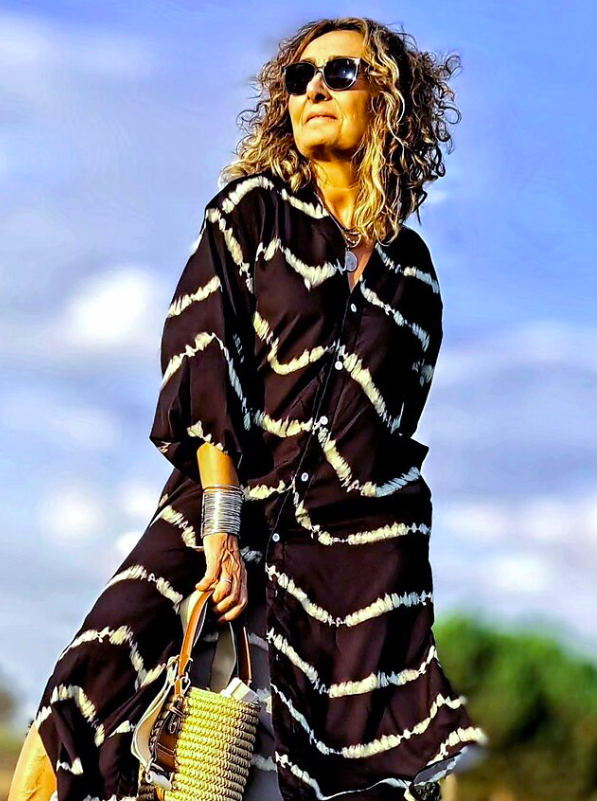 Julia | Boho Striped Maxi Dress