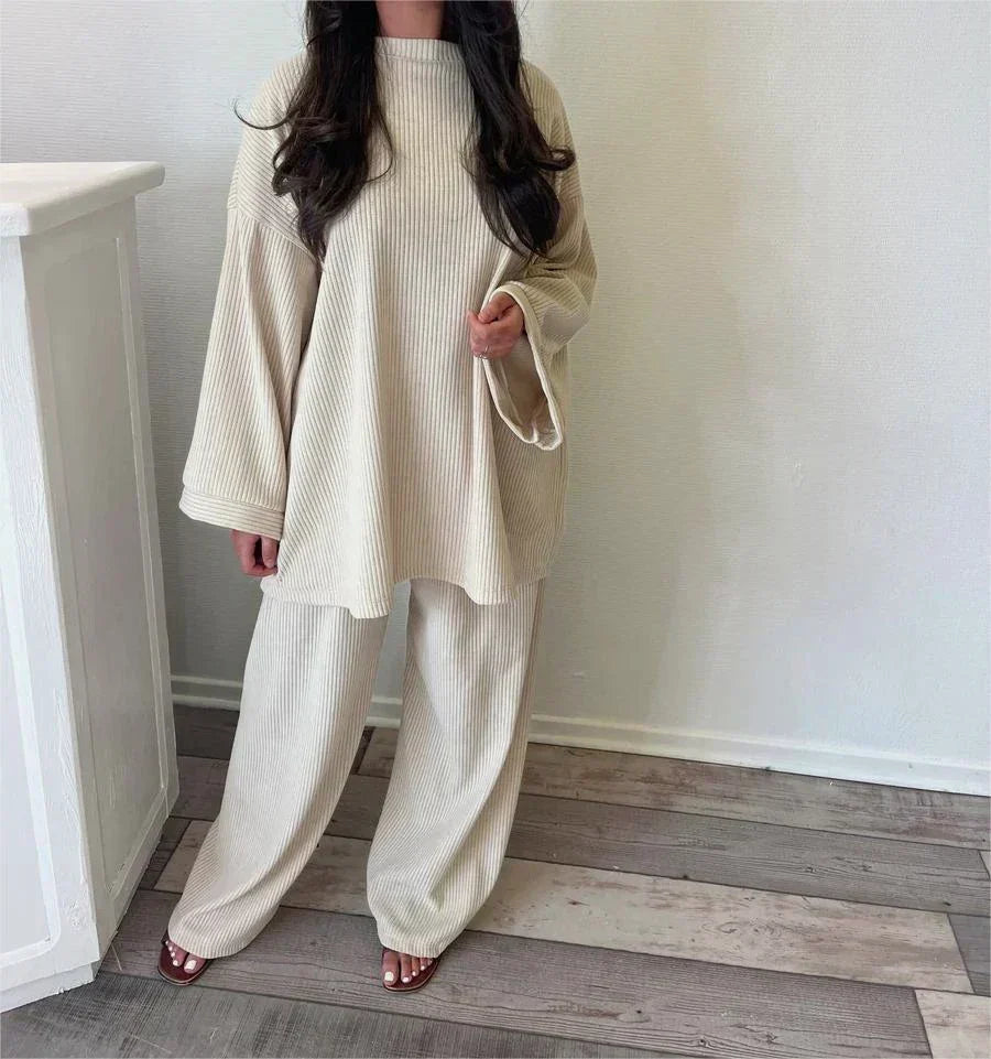 Sharon | Women Two Piece Corduroy Set