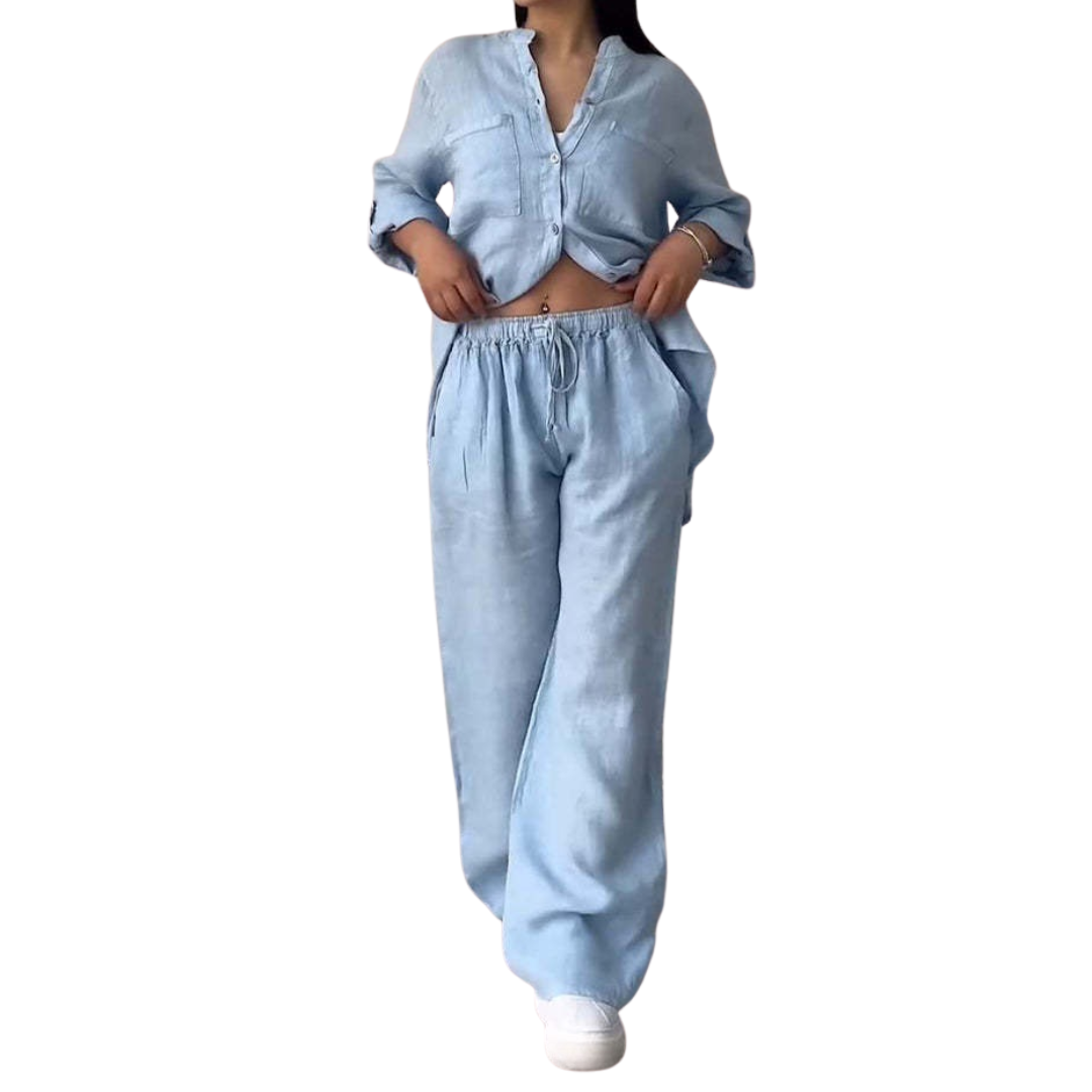 HALCYONT - Linen Shirt & Wide Leg