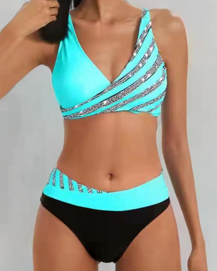 Louisa  | Printed Bikini in Warm Tones