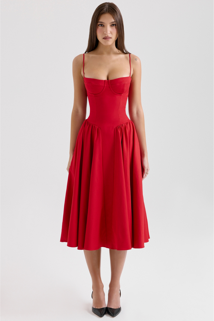 Marleen | Corset Midi Dress