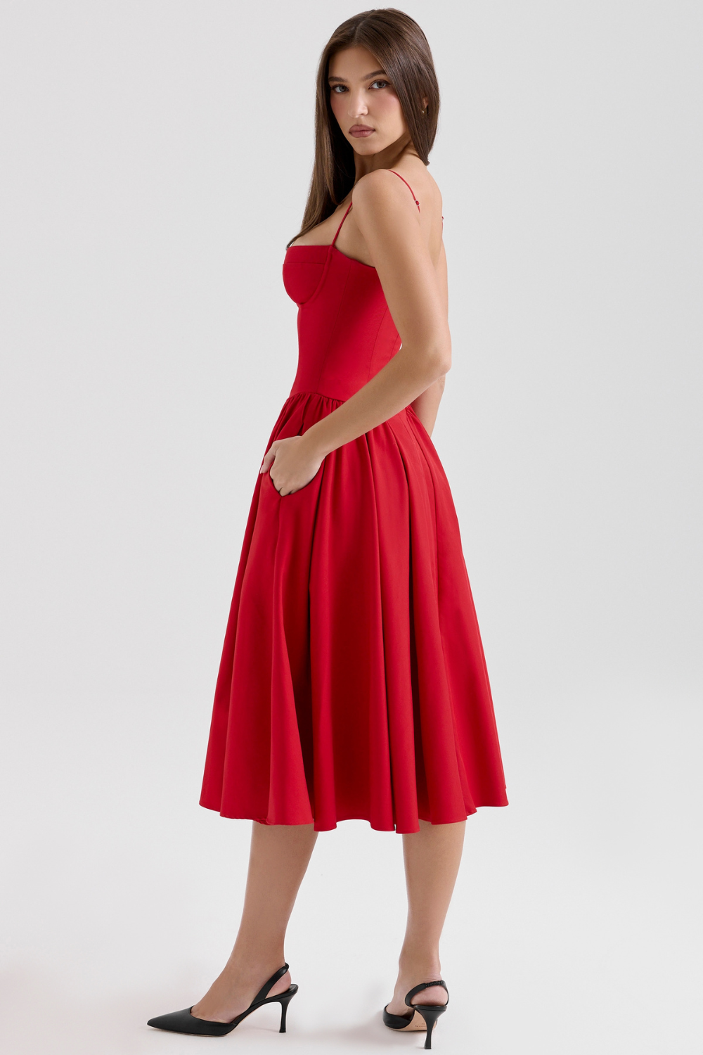 Marleen | Corset Midi Dress