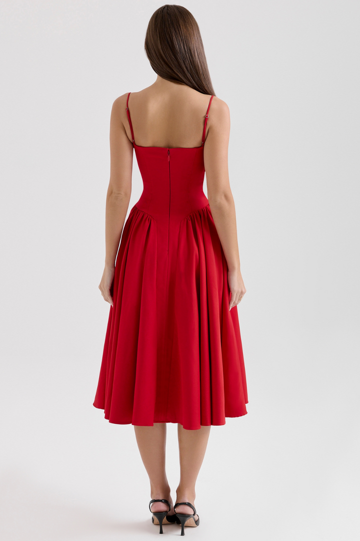 Marleen | Corset Midi Dress