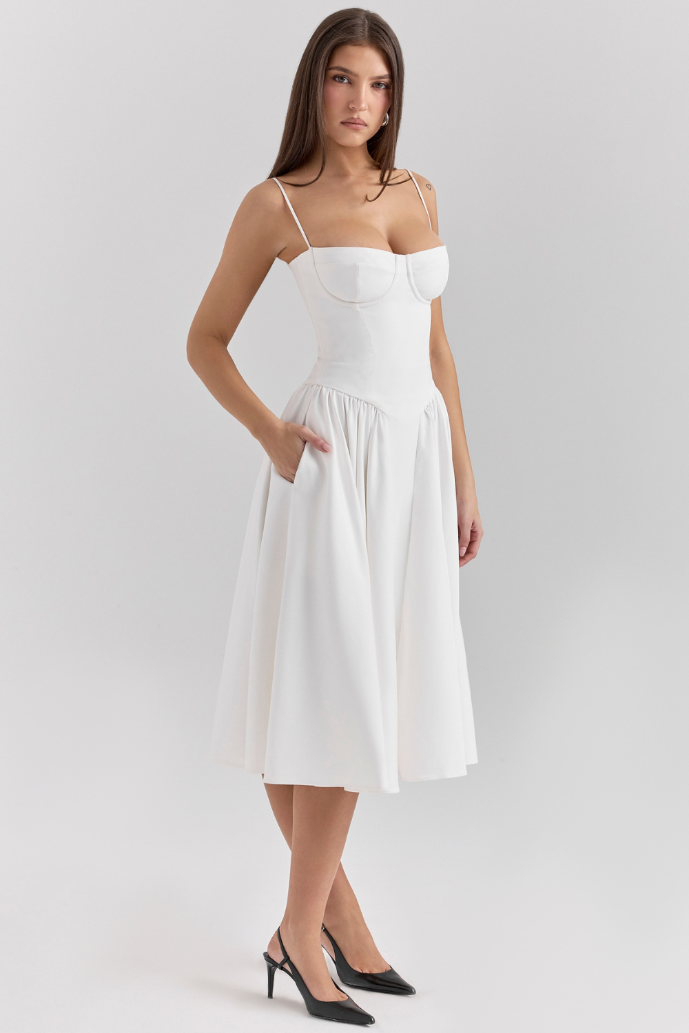 Marleen | Corset Midi Dress