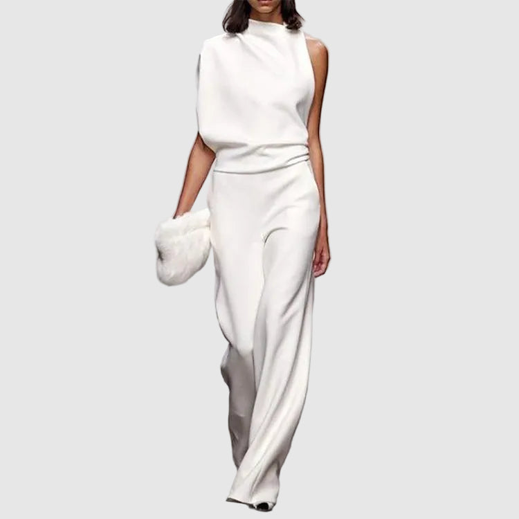 Vera | Sleeveless Jumpsuit with Wide Legs