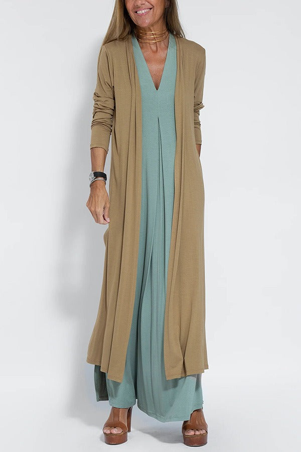 Susanne |  Stylish Comfortable Maxi Dress + Free Cardigan