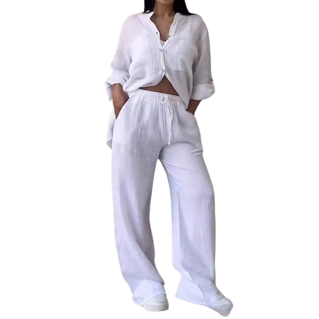 HALCYONT - Linen Shirt & Wide Leg