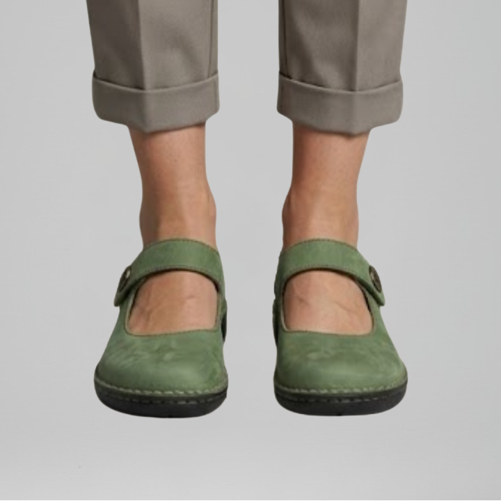 Joan | Orthopaedic Mary Jane Flats with Strap Closure
