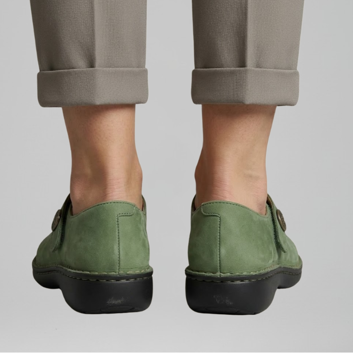 Joan | Orthopaedic Mary Jane Flats with Strap Closure