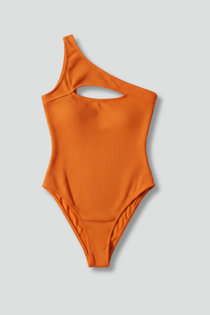 Women’s Swimsuit with One Shoulder and Cut-out