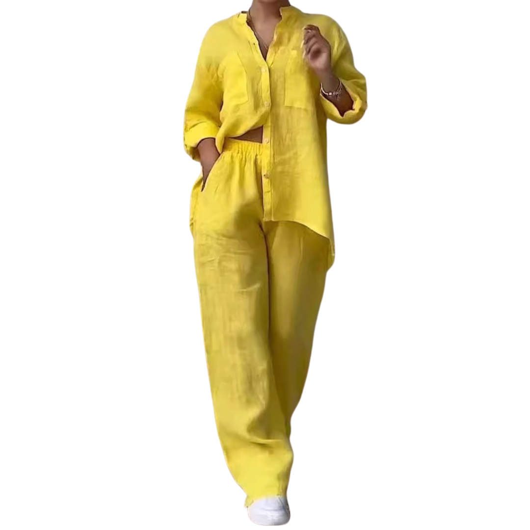 HALCYONT - Linen Shirt & Wide Leg