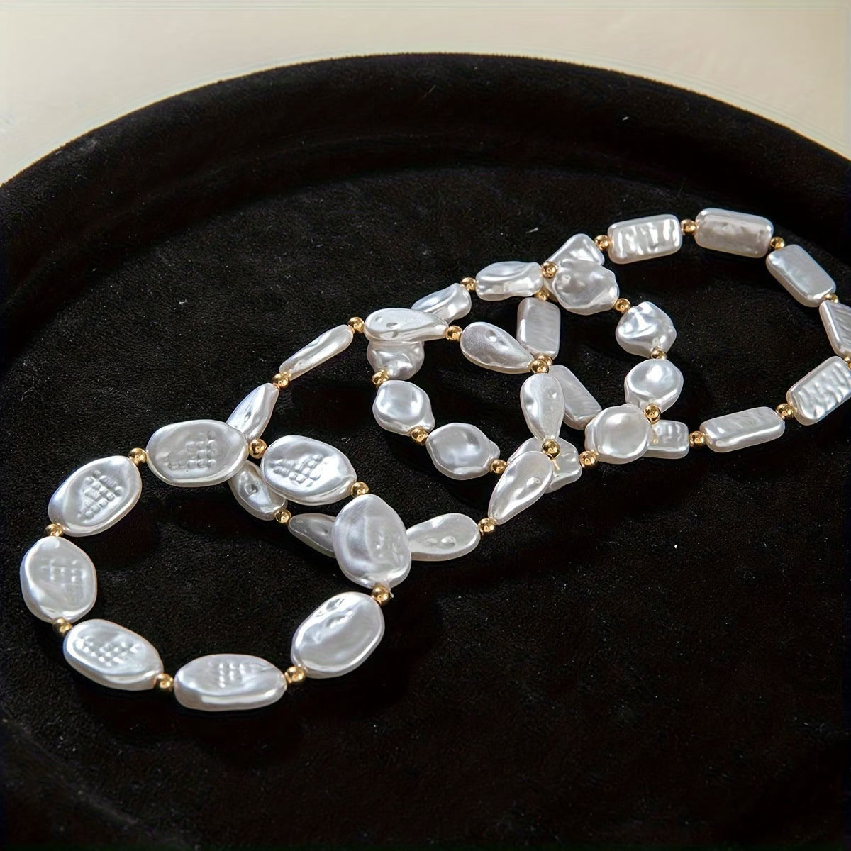 Set of 4 Pearl Bracelets