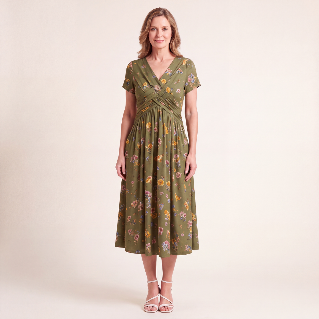 Theresa™ Floral Twist Waist Dress