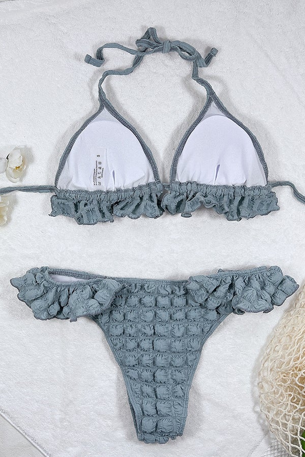 Bubble Solid Color Basic Bikini