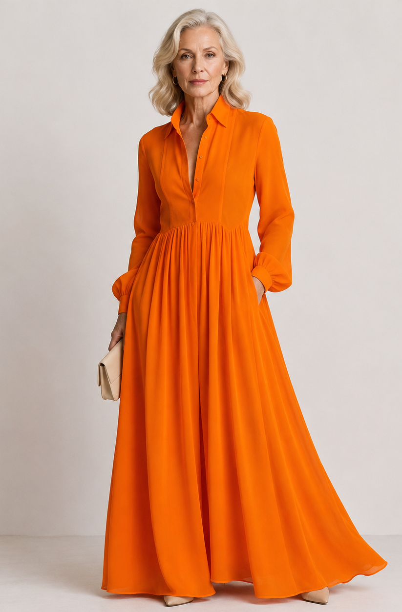 Lioren™ - Soft Flow Maxi Dress