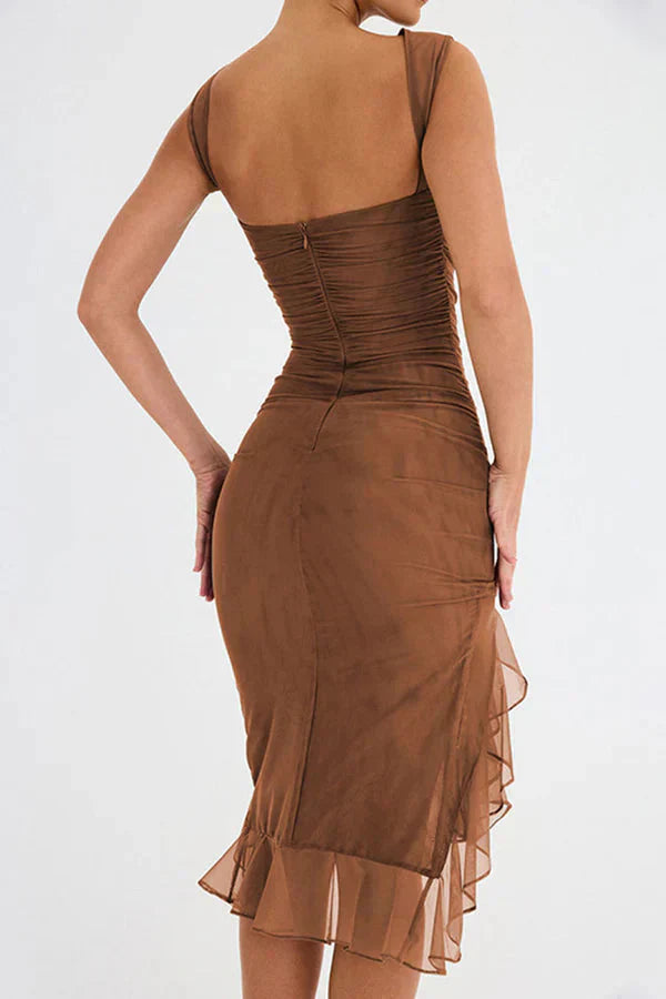 Charlotte - Ruffled Midi Dress