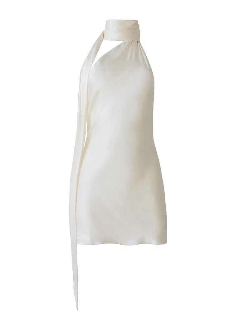 Atelier | Elegant Halter Mini Dress