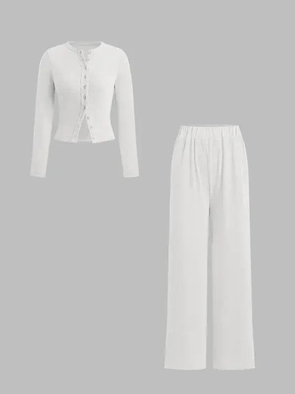 FLORLIET - Ribbed Crop Top & Elastic