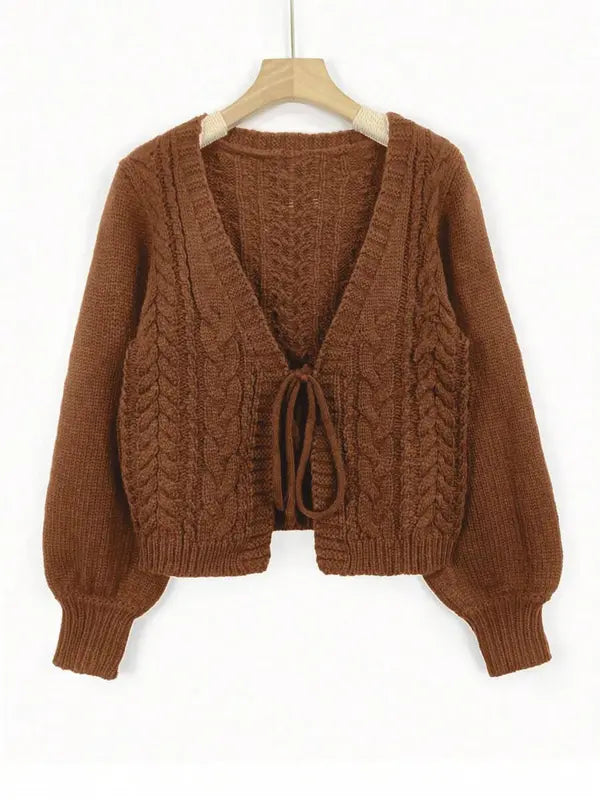ALICIAT - Drop Shoulder Long Sleeve Cardigan