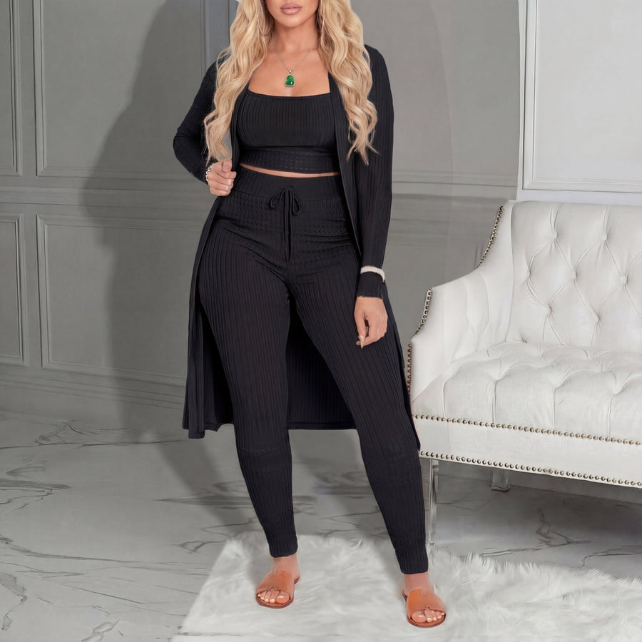 AMARIET - Cozy Three Piece Cardigan