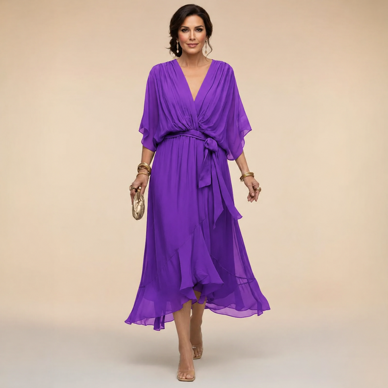 Monica™ - V-neck dress
