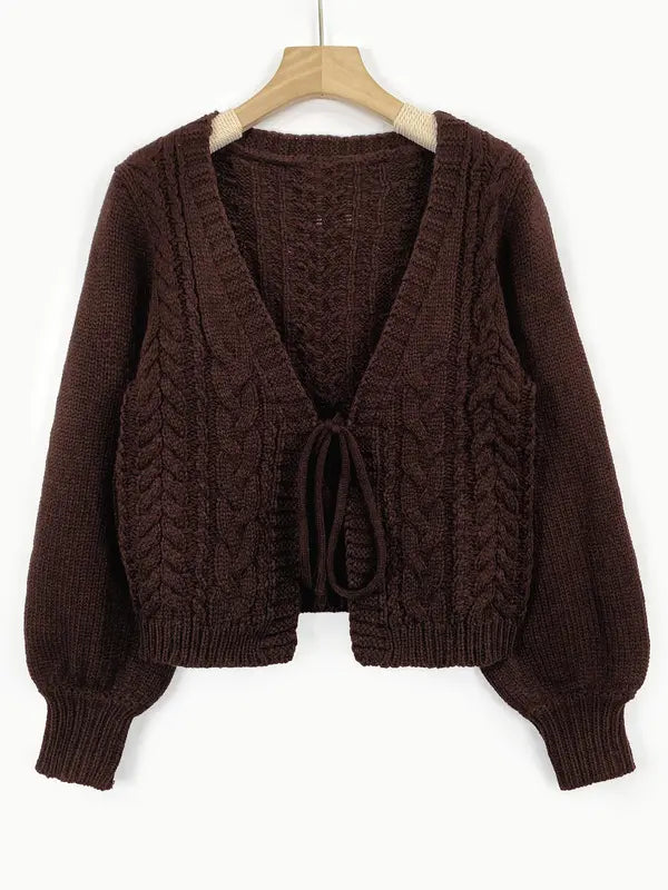 ALICIAT - Drop Shoulder Long Sleeve Cardigan