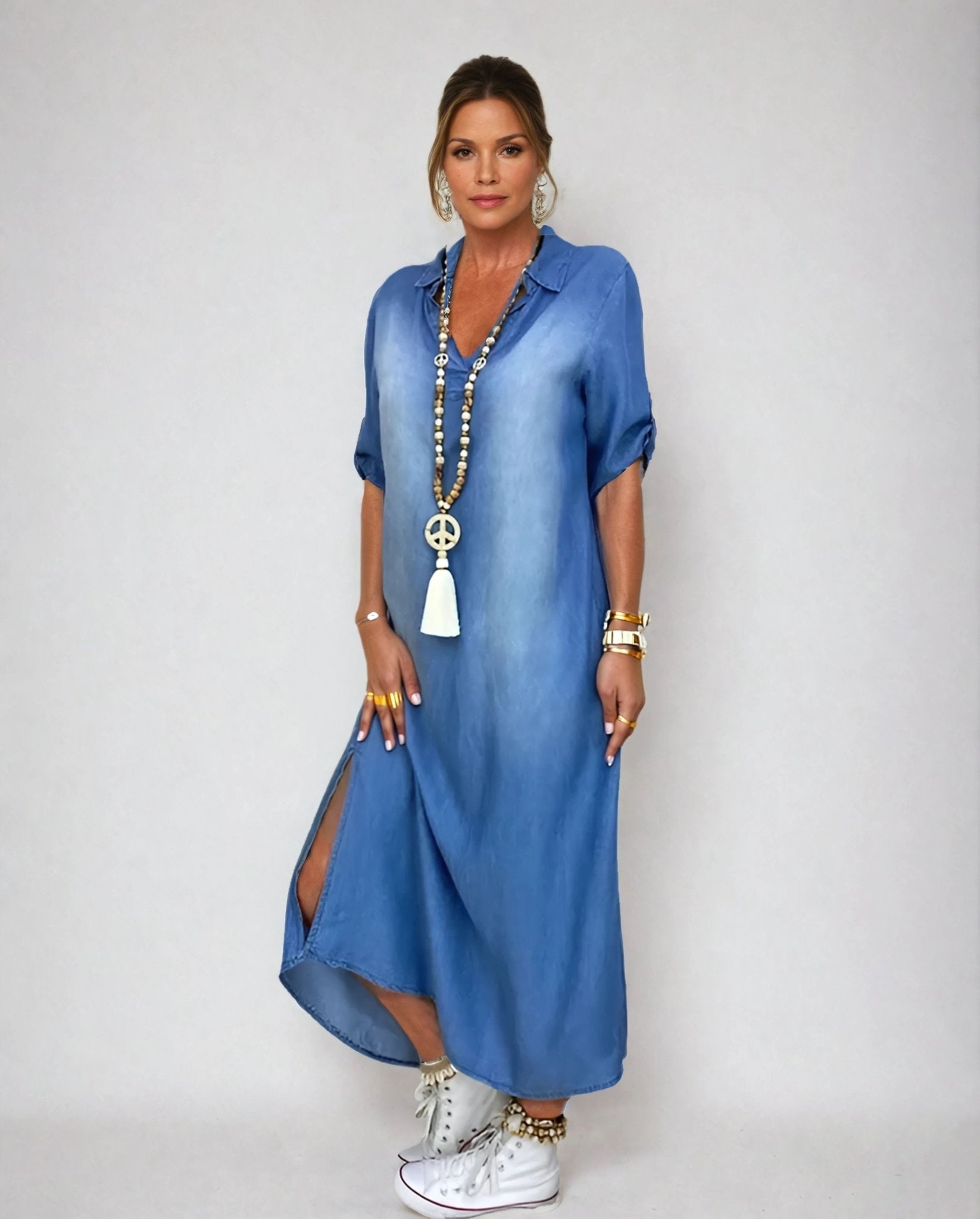 Gloria  | Comfortable Relaxed Denim Dress