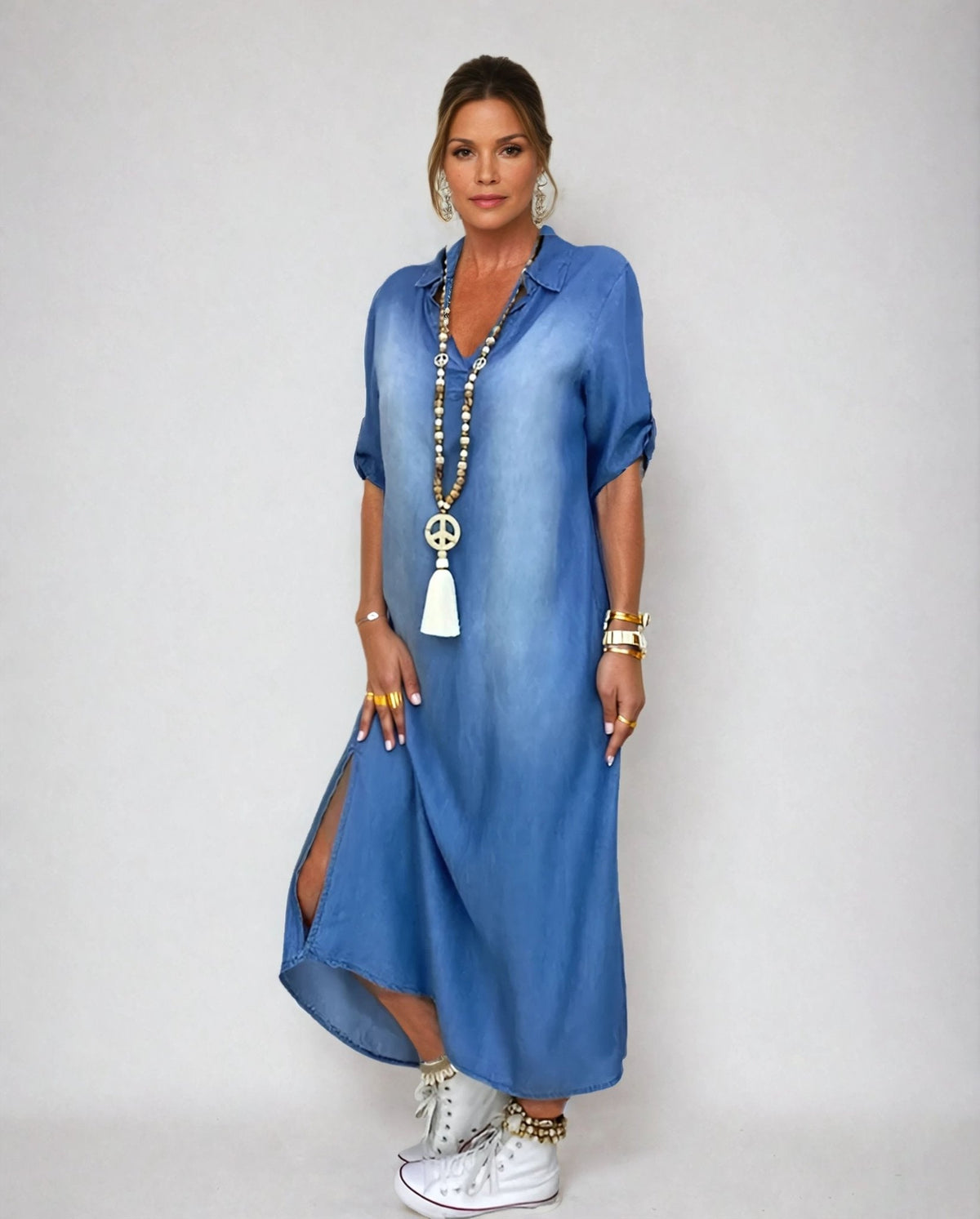Gloria  | Comfortable Relaxed Denim Dress