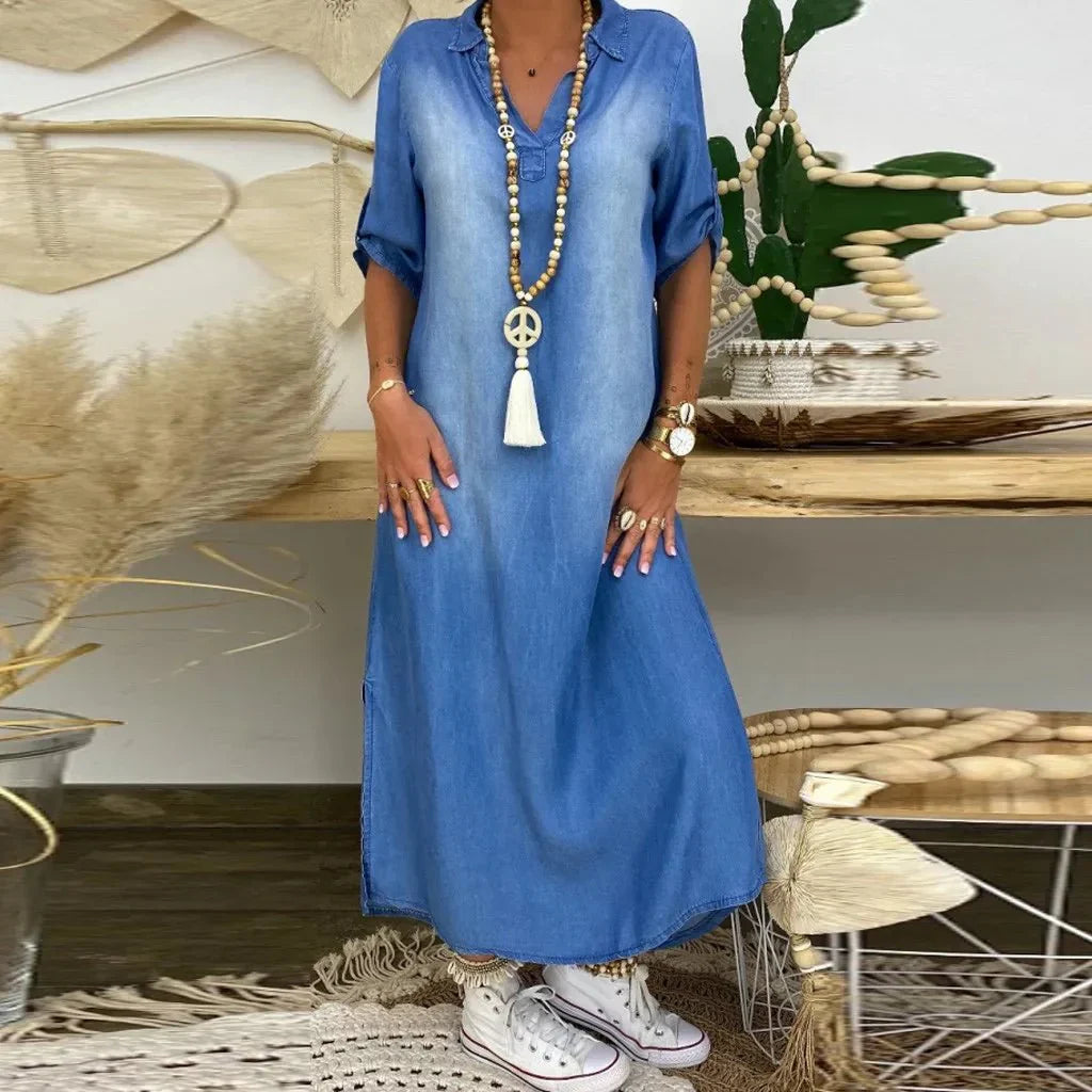 Gloria  | Comfortable Relaxed Denim Dress