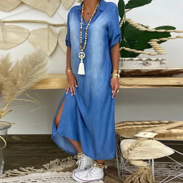 Gloria  | Comfortable Relaxed Denim Dress