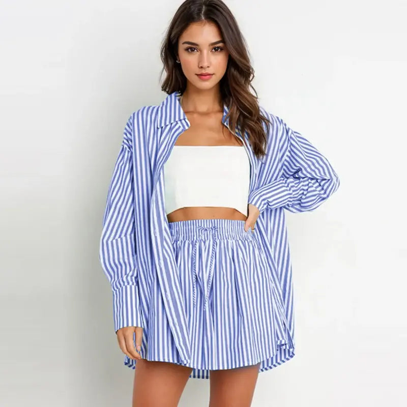 TIFYT - Chic Striped Collared Shirt