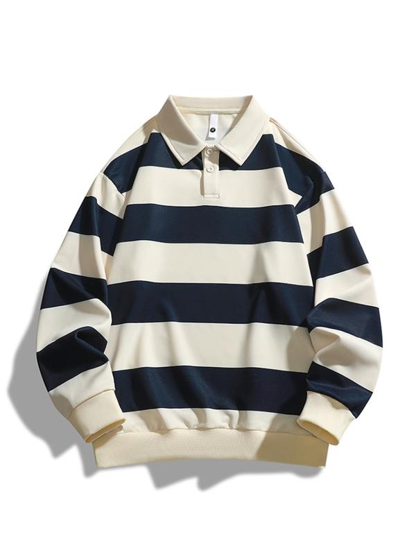 ZOET - Classic Fashion Striped Collar Long