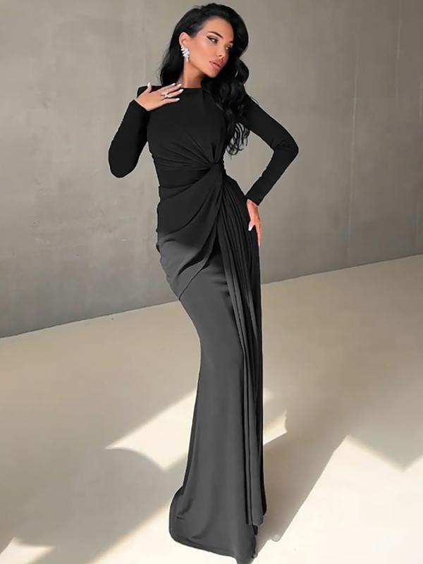JOSALIET - Ruched Bodycon Dress with Padded