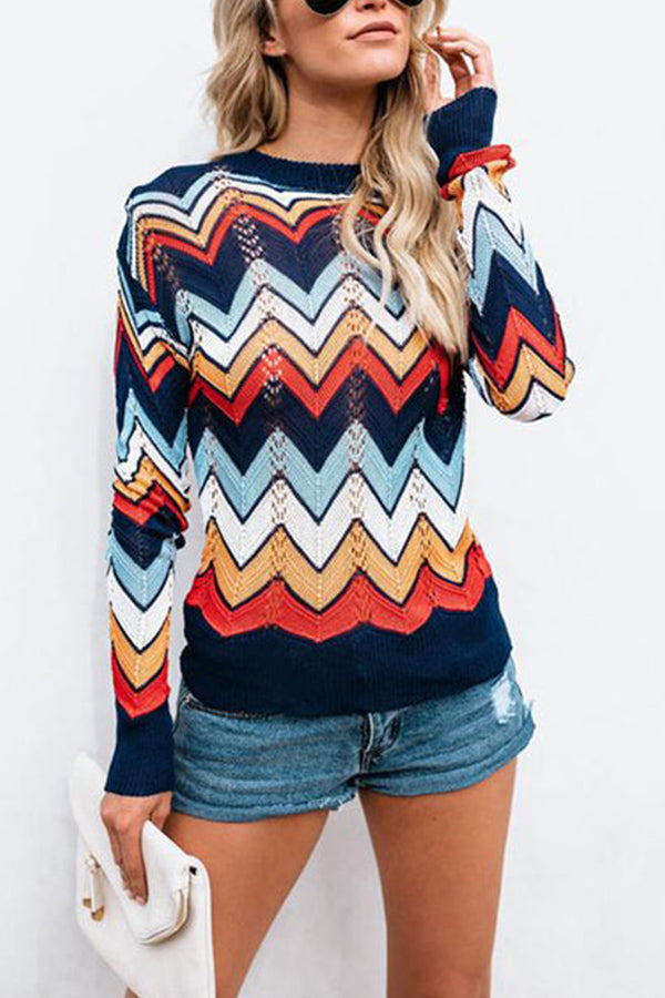 MAKE A RAINBOW STRIPES SWEATER