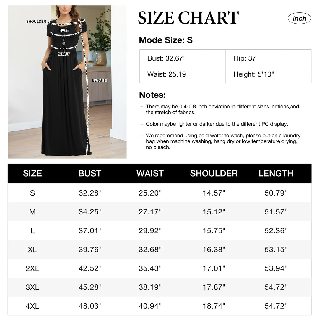ASHLEY | Casual Long Dresses with Pockets