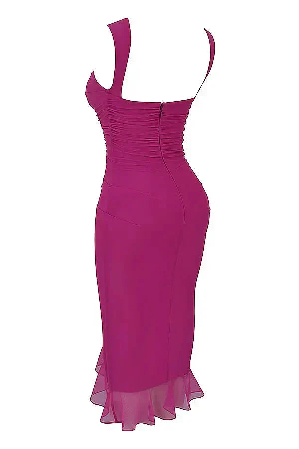 Charlotte - Ruffled Midi Dress