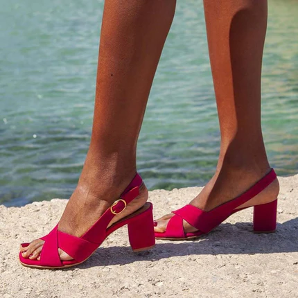 Céleste Summer Block Heel Sandals
