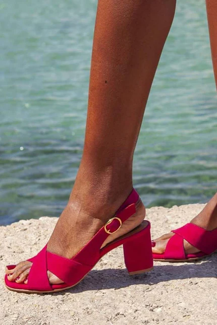 Céleste Summer Block Heel Sandals