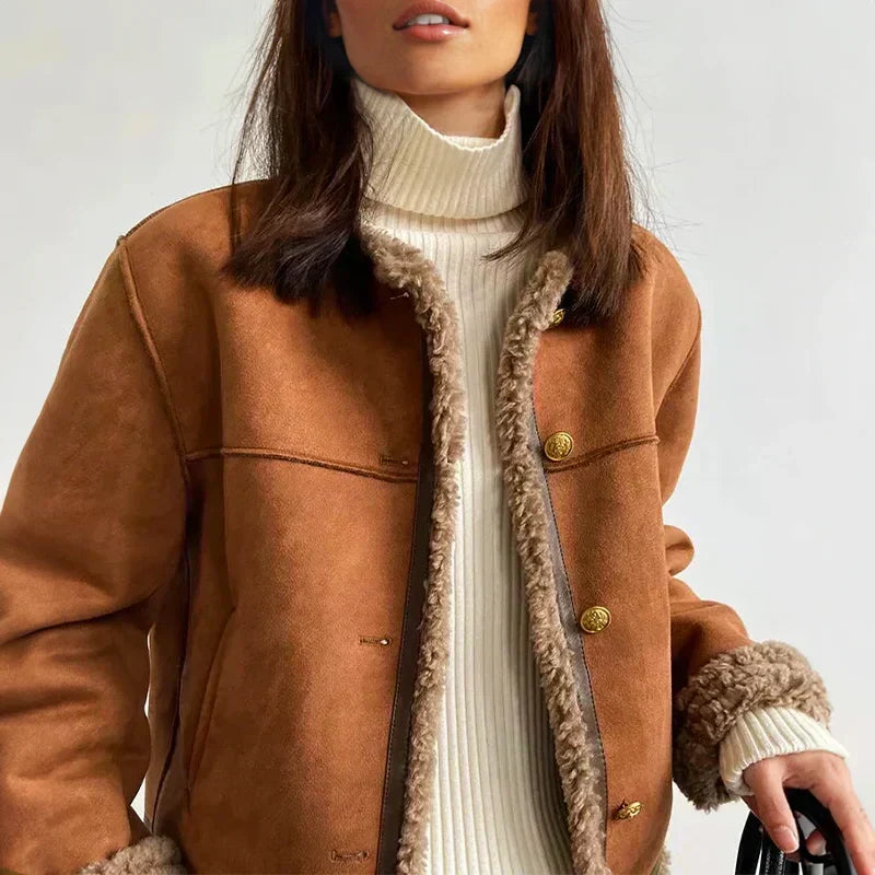Carla | WARM & REFINED PU LEATHER JACKET