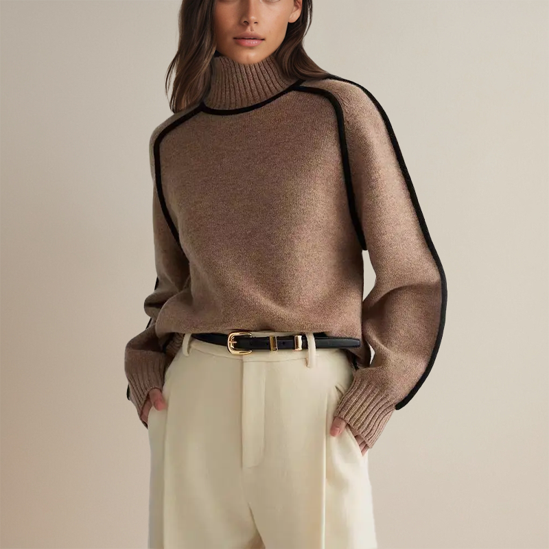Angeline Knitted Turtleneck Sweater