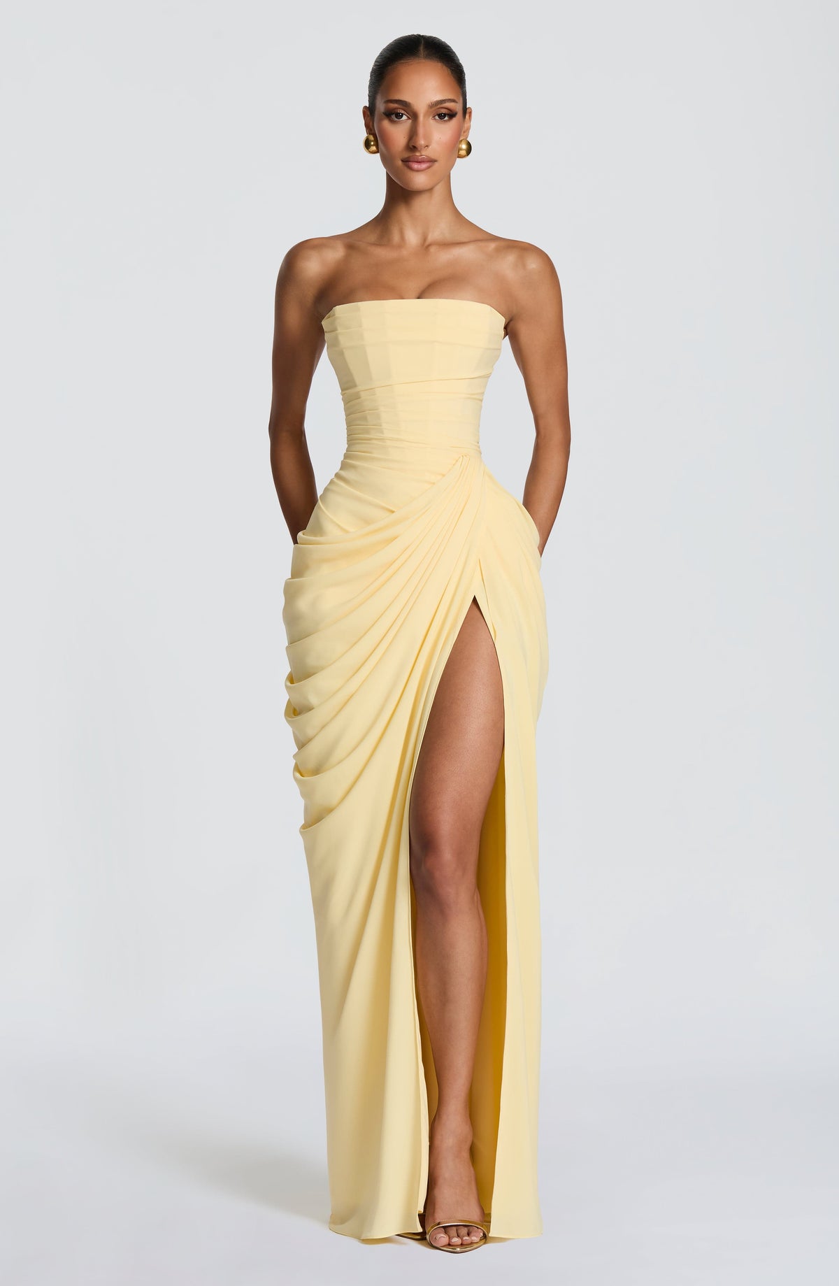 Lesli | Ladies Strapless Maxi Dress