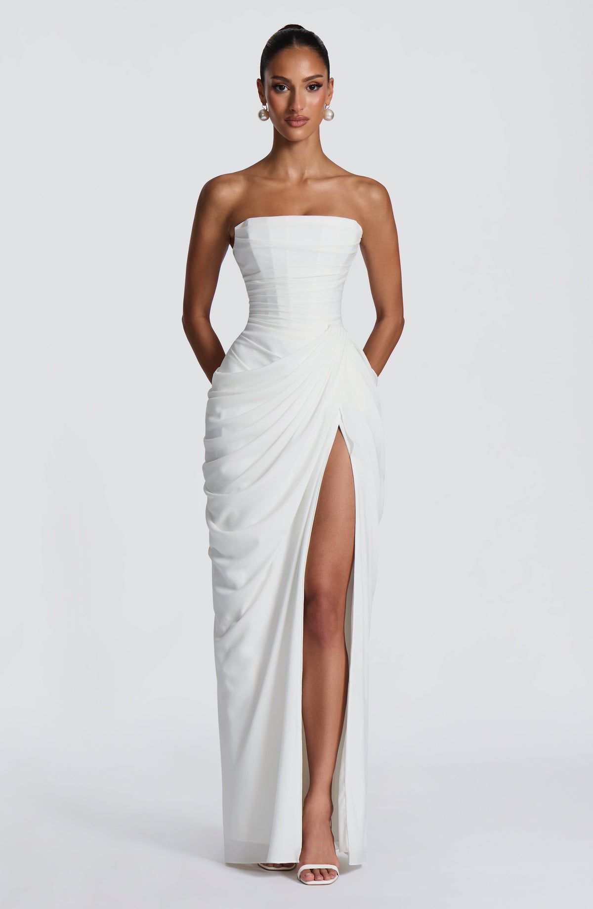 Lesli | Ladies Strapless Maxi Dress