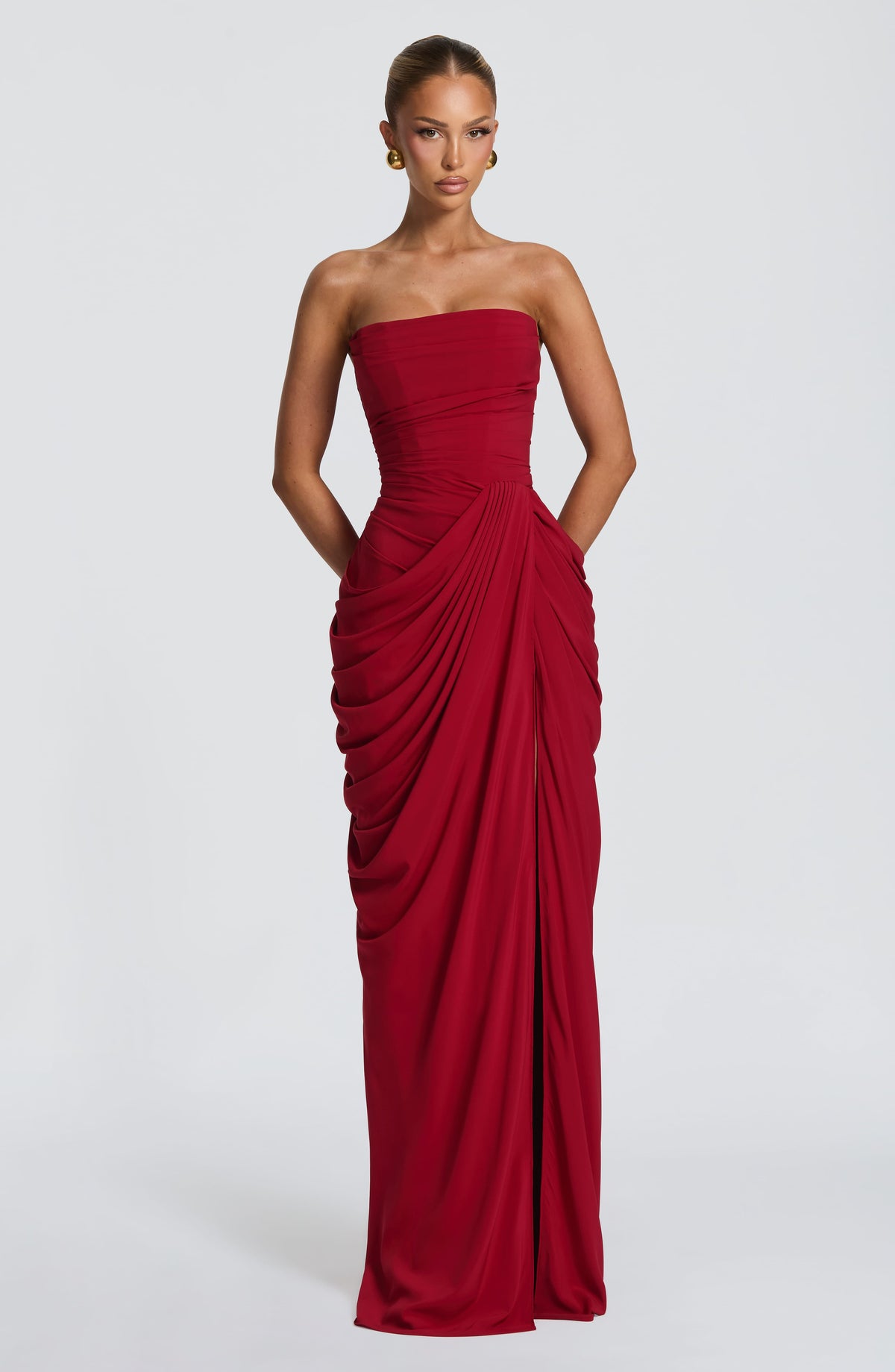 Lesli | Ladies Strapless Maxi Dress