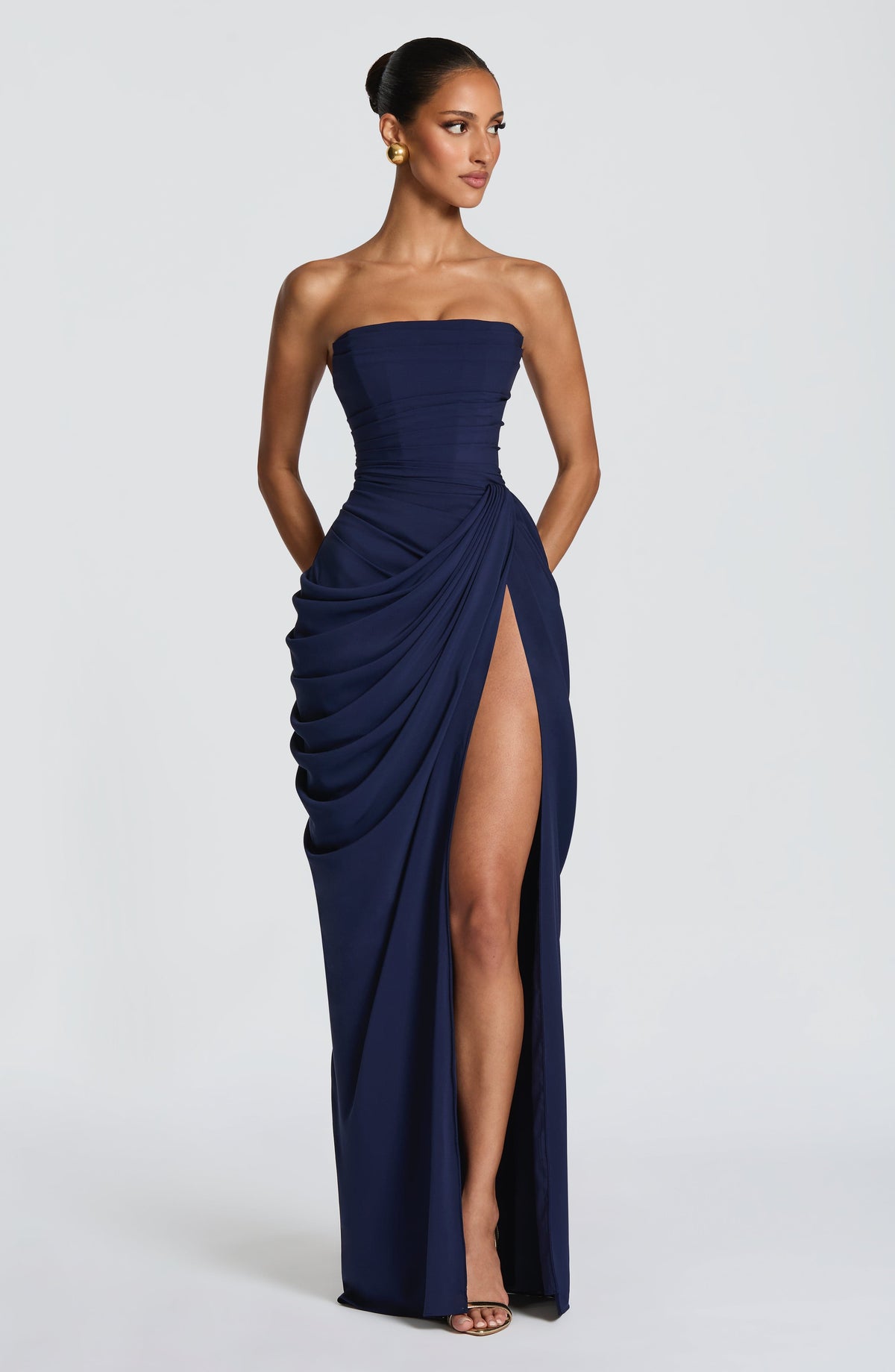 Lesli | Ladies Strapless Maxi Dress