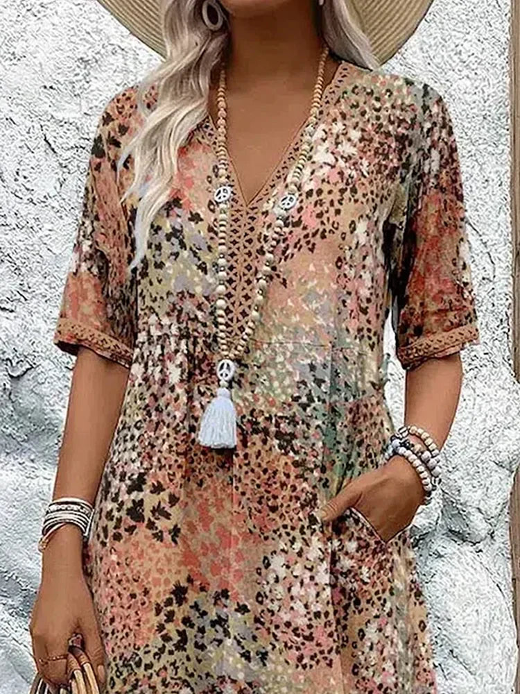 Haly - Vibrant Mid Length Dress