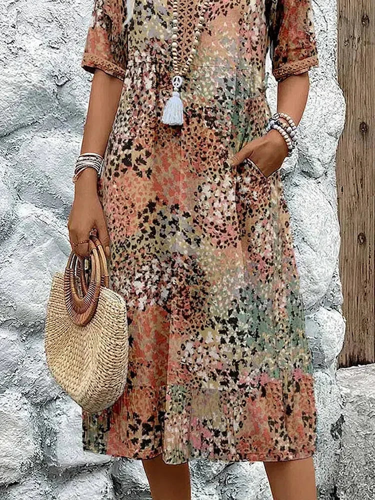 Haly - Vibrant Mid Length Dress