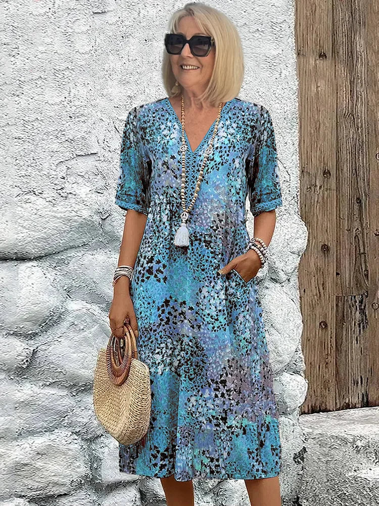 Haly - Vibrant Mid Length Dress