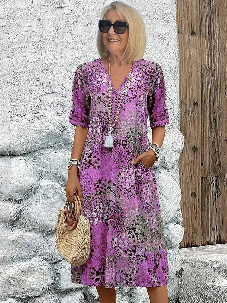 Haly - Vibrant Mid Length Dress